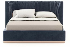 Laskasas Двуспальная кровать с мягким изголовьем Miuzza