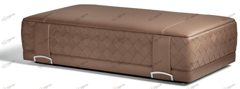 Poltrona Frau Прямоугольный кожаный пуф La collezione - mobili e complementi sun-id-1508766