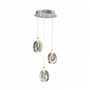 Подвесной светильник Rocio от Schuller 3 лампы 783753 SCHULLER ДИЗАЙНЕРСКИЕ 243435 Прозрачный;хром