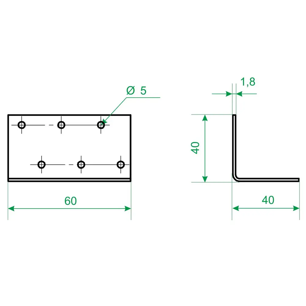 Крепежный уголок Santreyd 40×40×60 мм для надежных соединений 18750651 STLM-0012486 - Вид №3