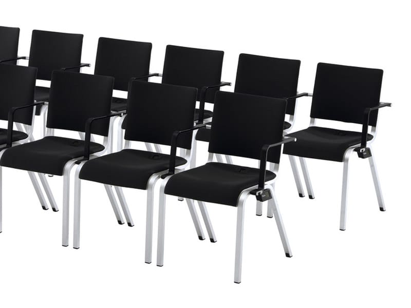 Штабелируемый стул для конференций из ткани с подлокотниками Brunner ALITE ARCH-00131588 - Вид №5