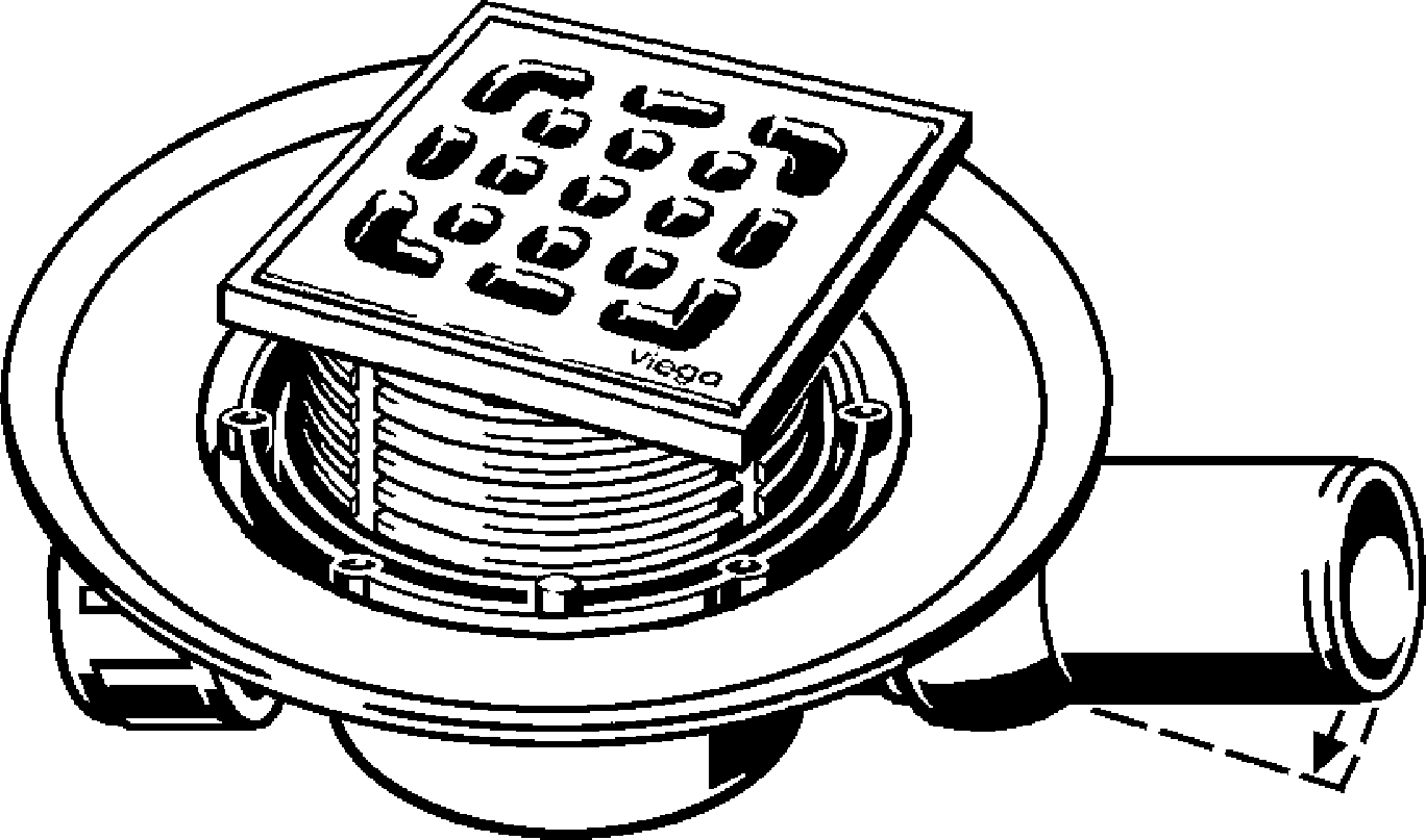 Viega Трап для ванной комнаты Advantix 4935.1 (557119) 557 119 - Вид №1