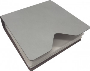 10646807 ADJ Прямоугольная салфетница с комплектом бумажных салфеток, устричный Кожа искусственная