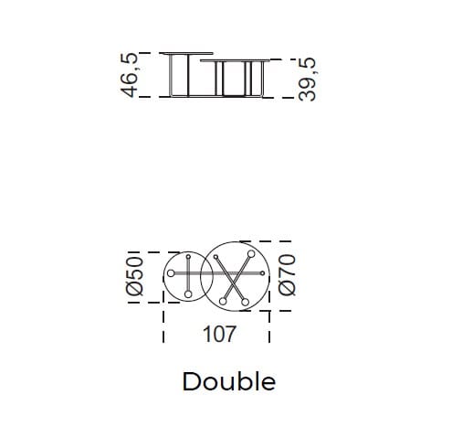 Двойной Кристалл журнальный столик Gallotti&Radice CONNECTION ARCH-00037076 - Вид №2