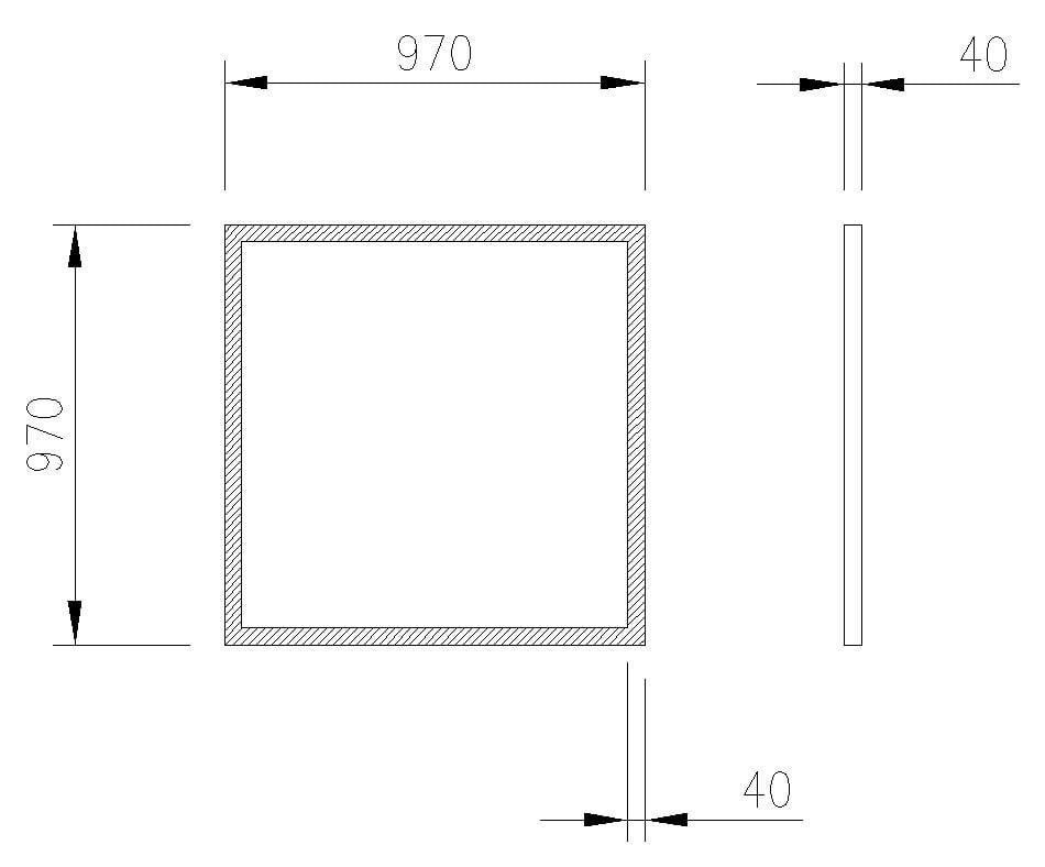 Квадратное зеркало со встроенным настенным освещением Spekkio Chic LED ARCH-00023868 - Вид №2
