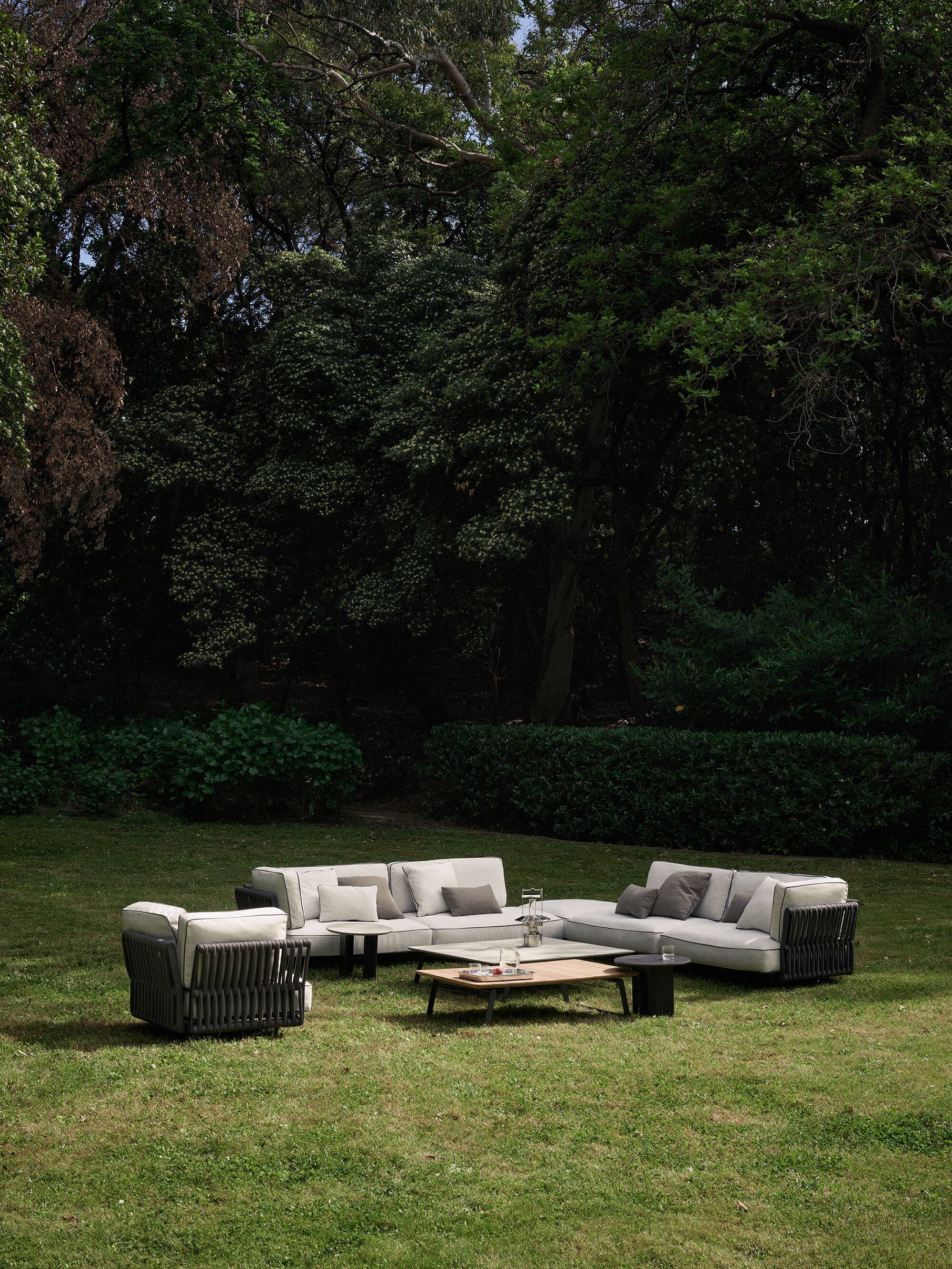 Угловое садовое кресло из ткани Potocco Soul ARCH-00005726 - Вид №1