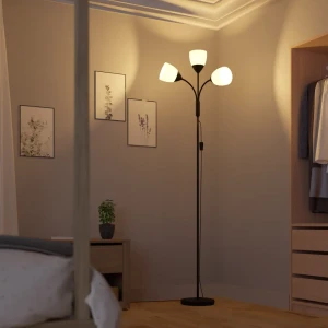 Торшер KREAFORTA «Viliya» цвет белый/черный