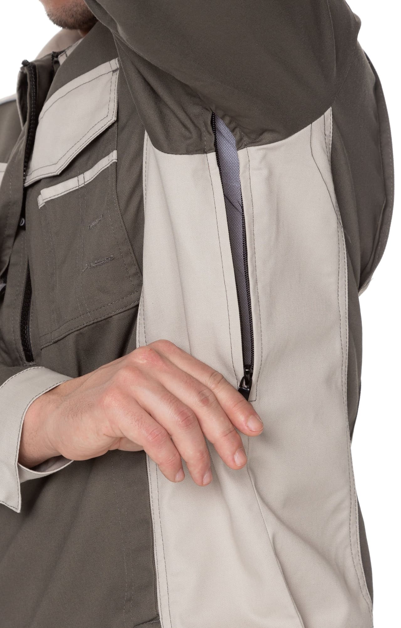 4957101 Костюм  NEW серый хаки с серым песком STATUS  Летняя спецодежда  размер 52-54/170-176  - Вид №16