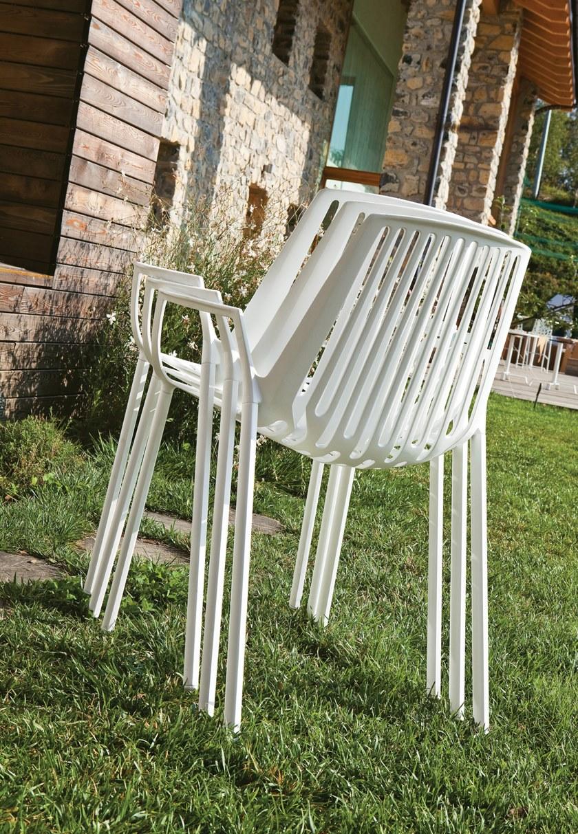 Штабелируемый садовый стул из алюминия Omnia selection 851 Santreyd - Вид №3