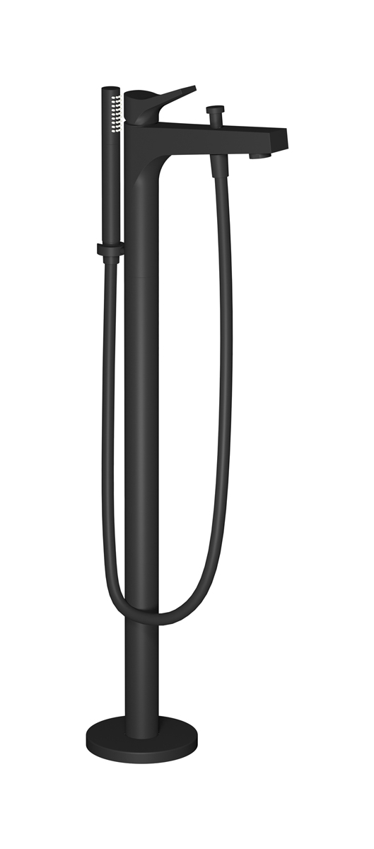 Напольный смесиель для ванны с встроенным душем. WE ARE IB tw397np Matt Black Twitter