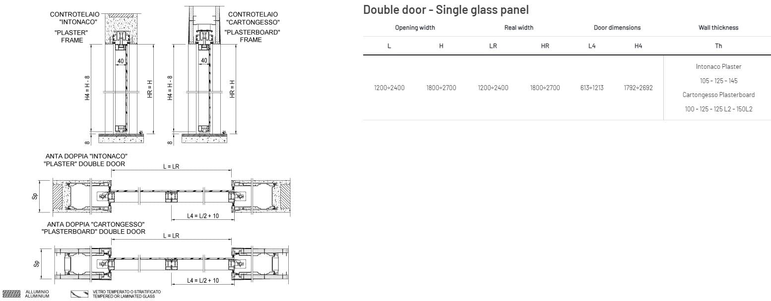 Стеклянная дверь Scrigno MIRR SCORREVOLE ARCH-00074172 - Вид №2