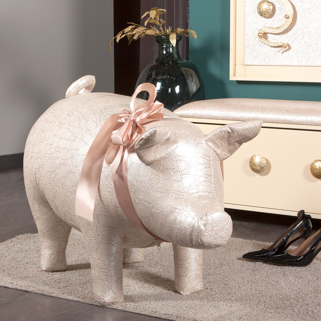 74161 Банкетка Пуф Пан Кабан Жемчуг BOGACHO 4627138174708 - Вид №1