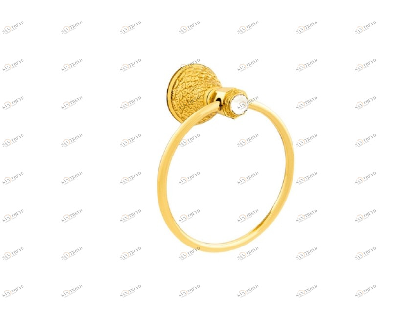 059273.000.71 Кольцо для полотенца диаметром 165 мм с кристаллами сваровски Античное серебро Mestre Dragon