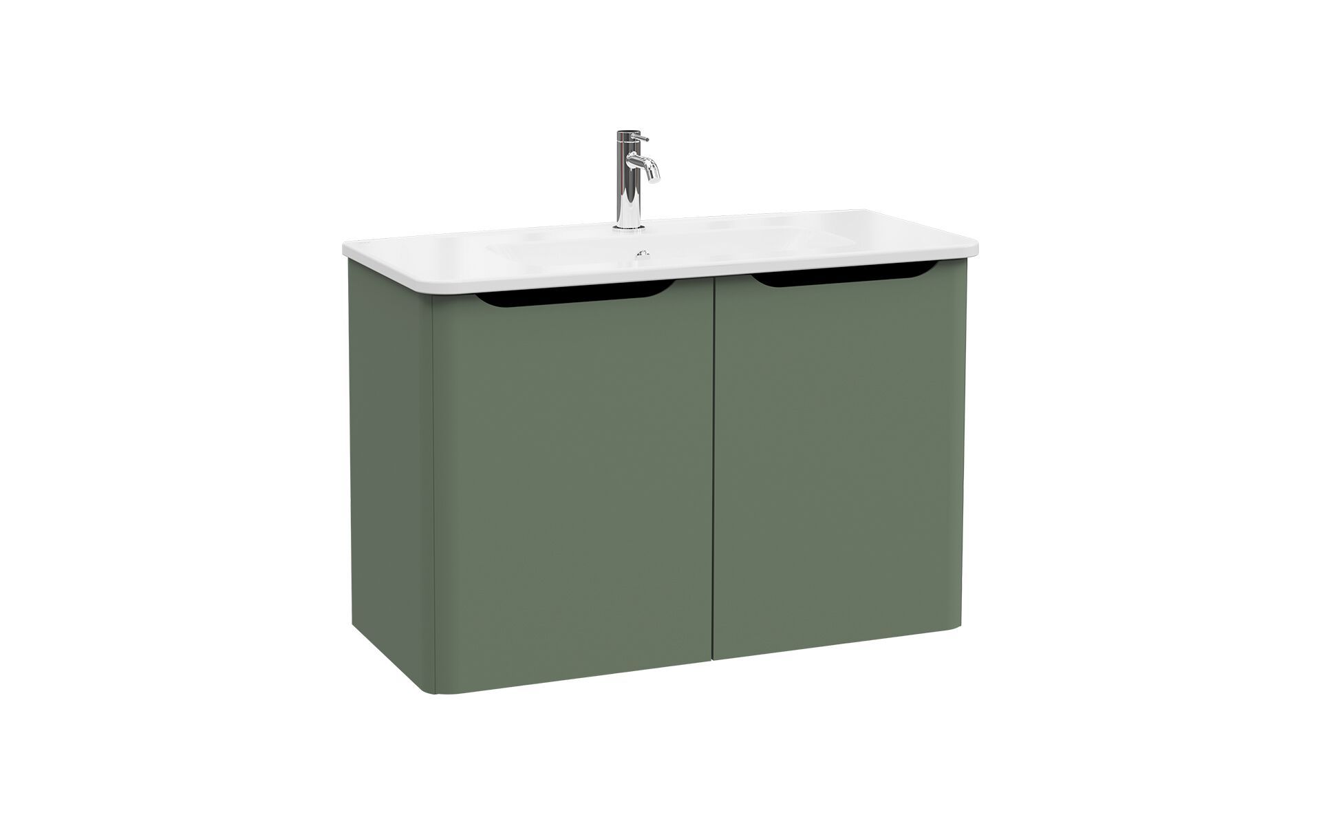 Подвесной шкаф для умывальника со встроенной раковиной VitrA Bathrooms Integra Round ARCH-00049453 - Вид №2