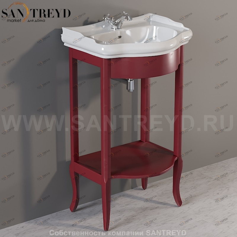 735053 Напольная раковина стоящая прямоугольная Kerasan RETRO