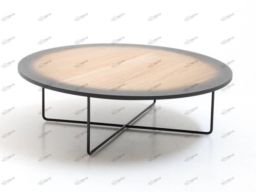 Moroso Круглый журнальный столик из фанерованной древесины My moon my mirror sun-id-1494533