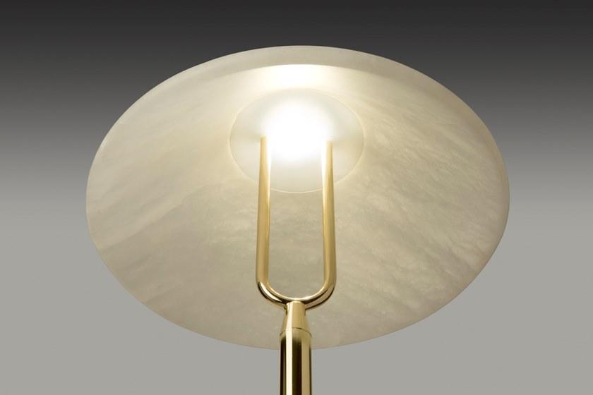 Alma light Настольная лампа из железа с абажуром из алебастра Fuji 2070 - Вид №2