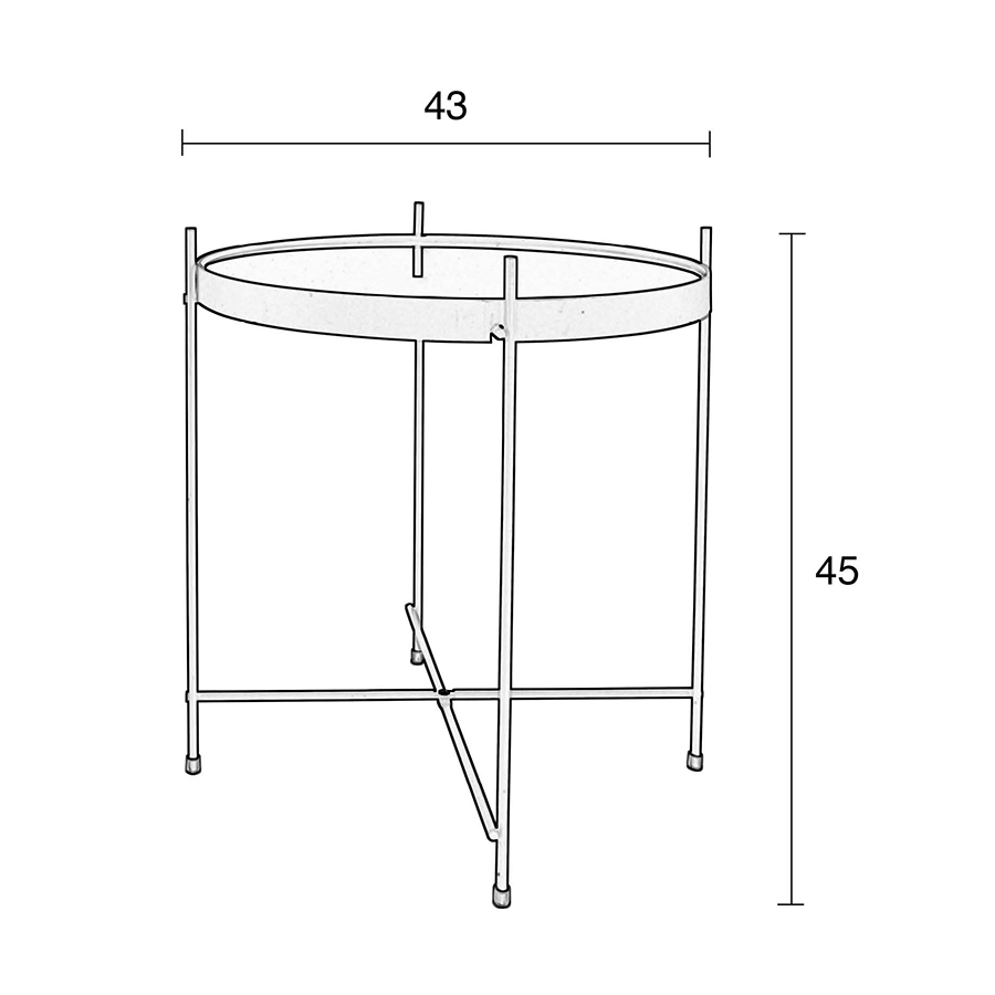 Стол журнальный Cupid медный Zuiver 2300038 - Вид №5