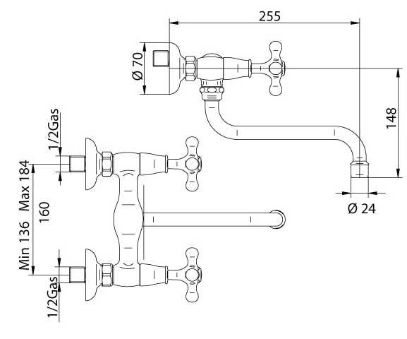 629921KO21 Смеситель Bandini Classic Santreyd - Вид №1
