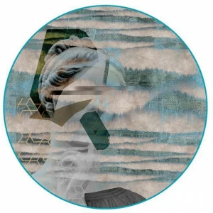 YO2 Ковер из полиамида круглый Cool cuts