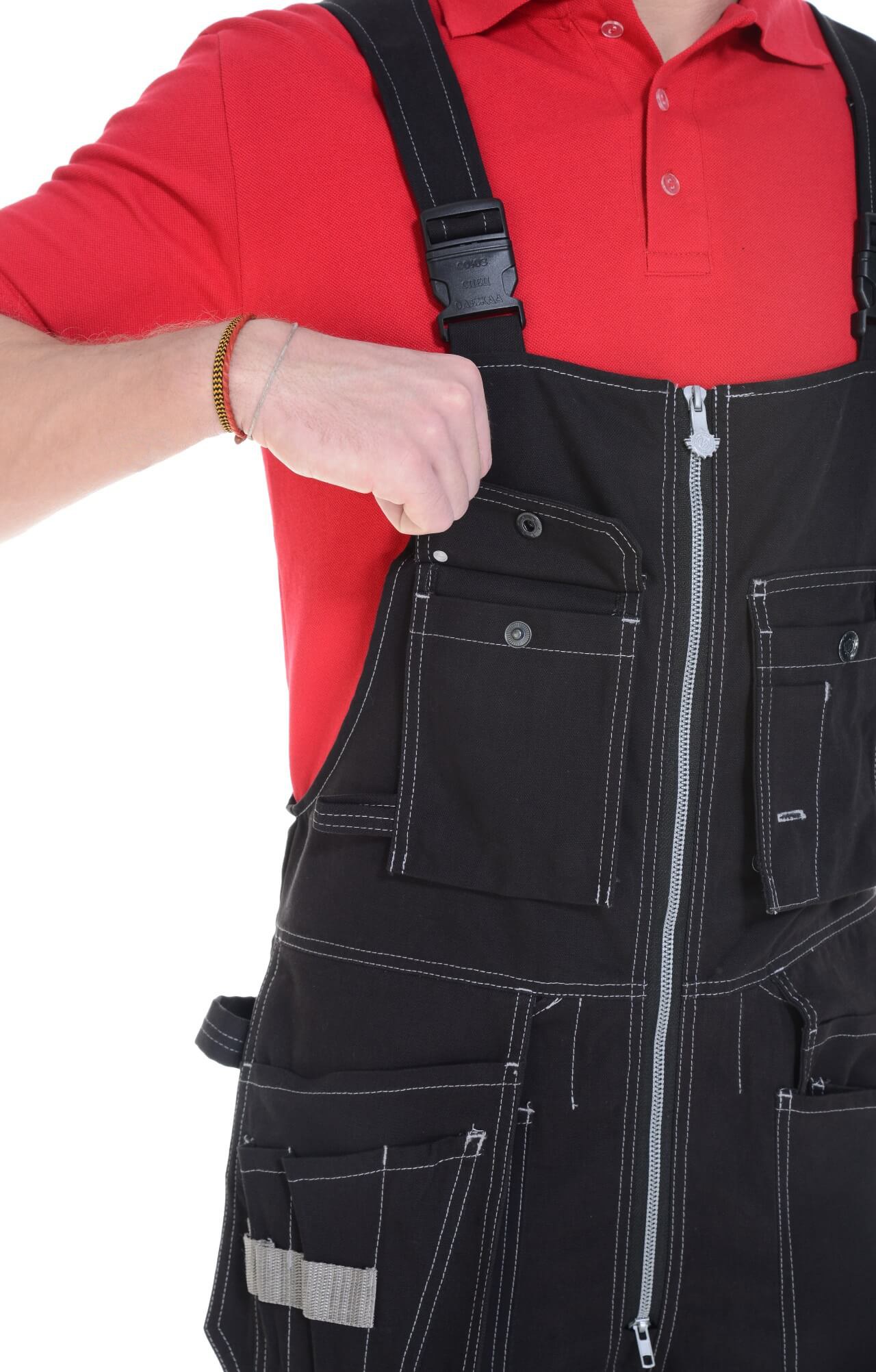 62305 Полукомбинезон  черный Union Space  Летняя спецодежда  размер 44-46/158-164  - Вид №6