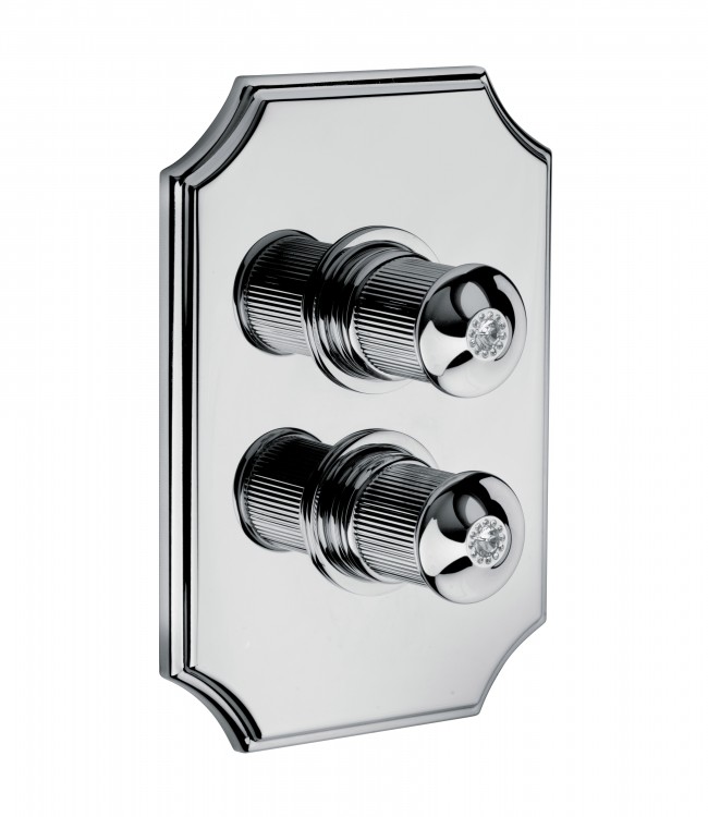 06549/3-65549/3 Встроенный термостатический смеситель 1/2 ”с переключателем на 3 направления. Bongio Impero