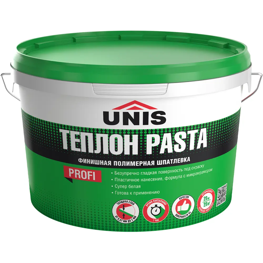 Шпатлевка финишная Unis Теплон Pasta для идеального выравнивания стен 84230535 STLM-0047281