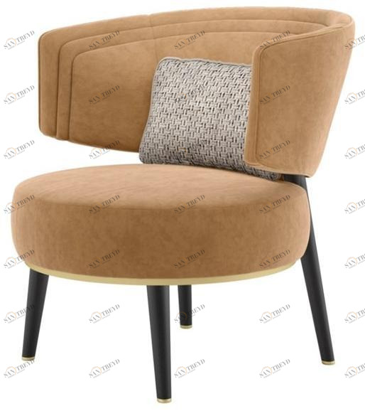 FRATO Бархатное кресло с подлокотниками  Fup010045aaa 