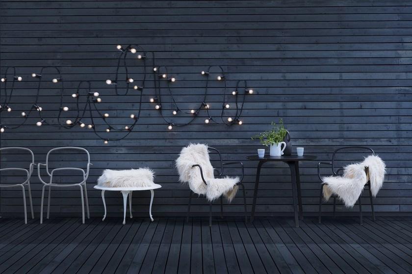 CHAIRS & MORE Стул из лакированного металла с подлокотниками Moyo sun-id-1467028 - Вид №14