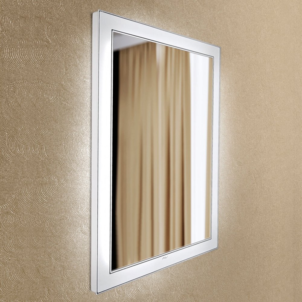 Зеркало настенное с подсветкой 60х80 см белое Bella Lux ALAVANN BELLA LUX 303910 Белый;зеркальный  - Вид №1