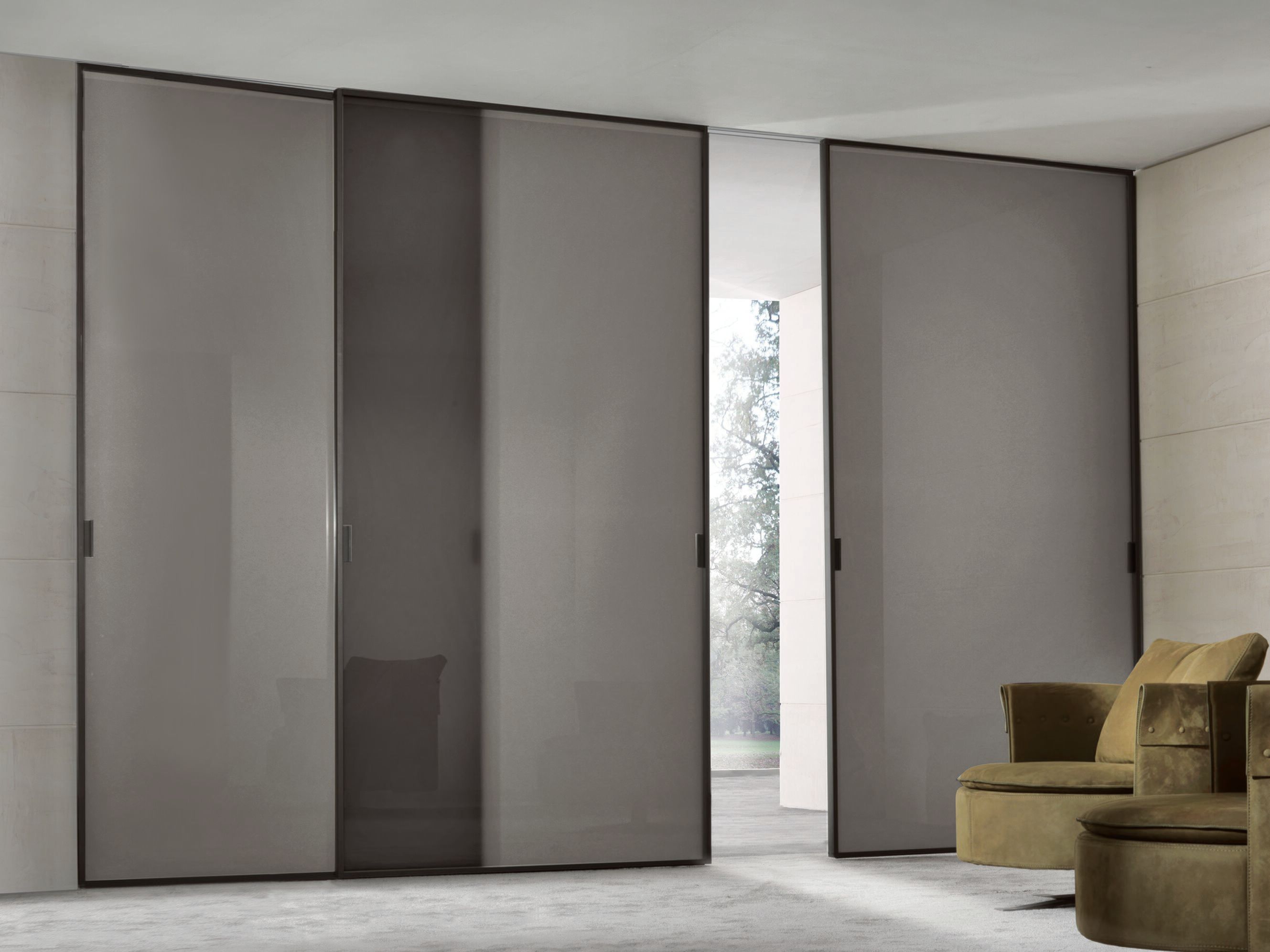 Лакированная стеклянная дверь Longhi Aluminiun Chic-Doors ARCH-00125169
