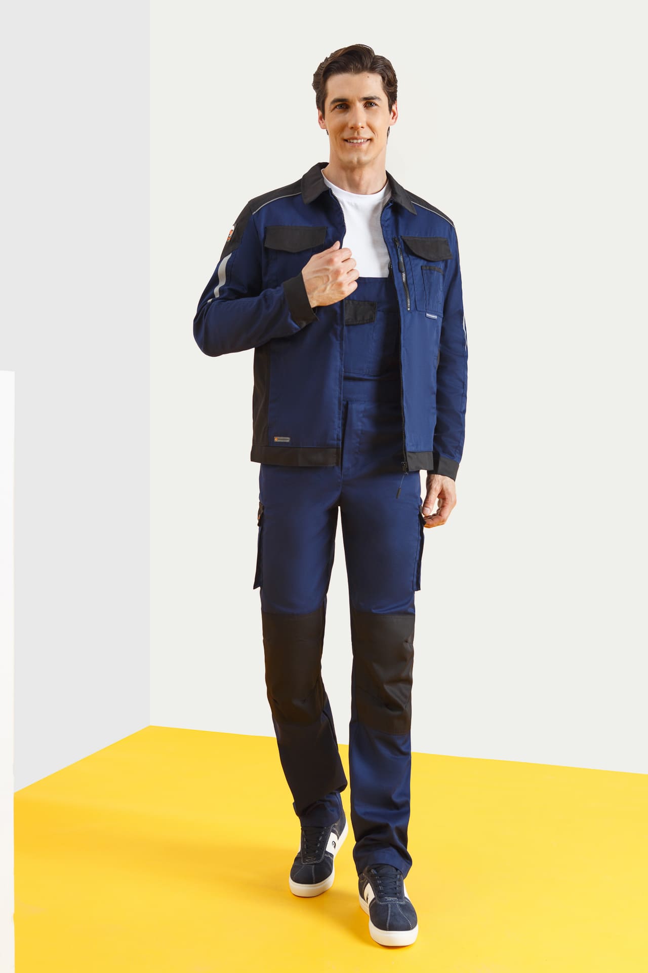 64626 Костюм  NEW 2 темно-синий с черным STATUS  Летняя спецодежда  размер 64-66/170-176  - Вид №9