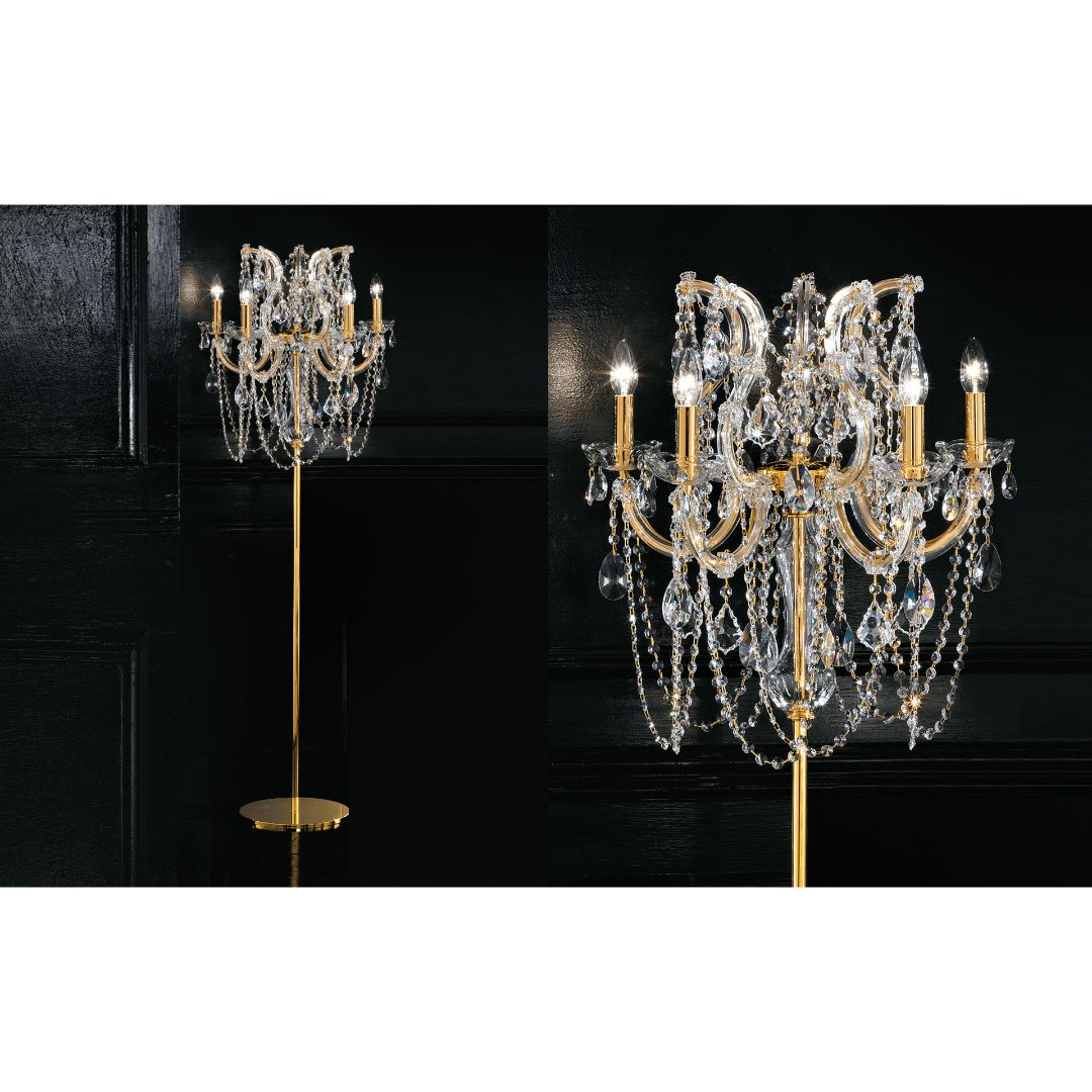 Masiero VE 938 STL5 G03 oro/cut cryst торшер Maria teresa 111959 - Вид №1