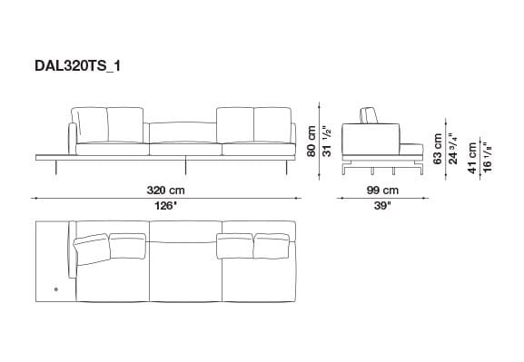 3-местный тканевый диван B&B Italia док ARCH-00033457 - Вид №52