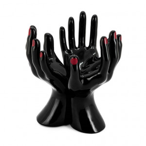 600186-BR ABHIKA HANDSTAND BISC. BLACK/RED