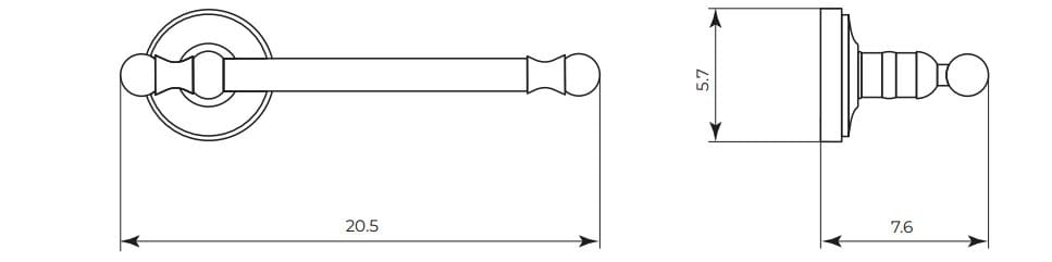 Латунный держатель рулона Gaia Mobili Complements ARCH-00062862 - Вид №2