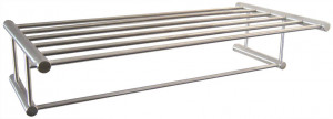 AI0040CS Сатиновая полка для полотенец из нержавеющей стали с рельсом mediclinics