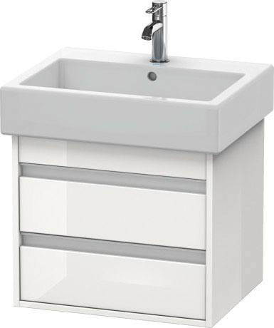 KT663609191 Ketho Тумбочка подвесная Серо-коричневый декор Duravit - Вид №2
