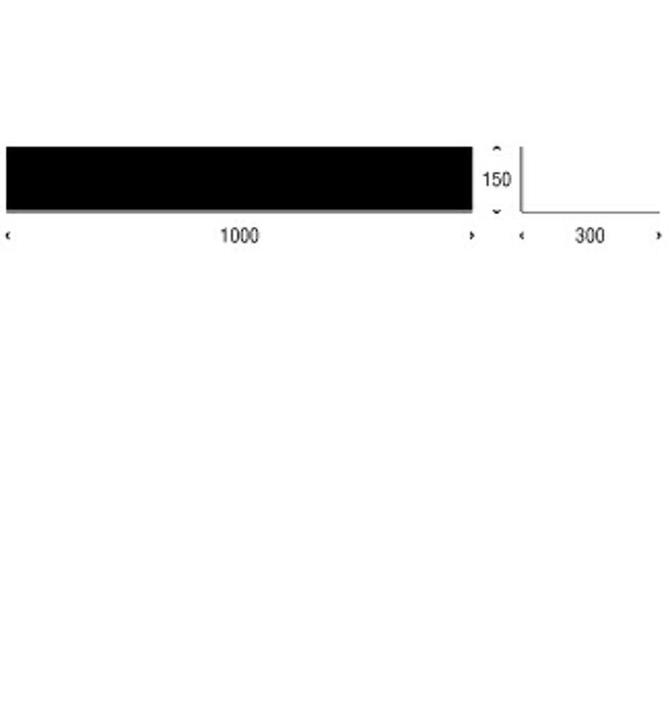 FROST Полка 4024 15x30x100cm » белая Алюминий Белый U4024-W  - Вид №2