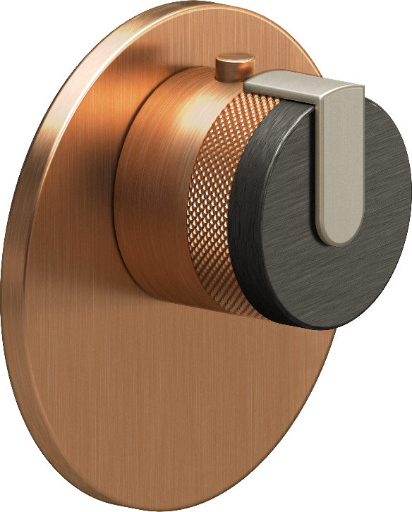 E-8027-R1BOXE-L1SN-BRG-T Термостатический переключатель 3/4-Внешняя часть GRAFF MOD+