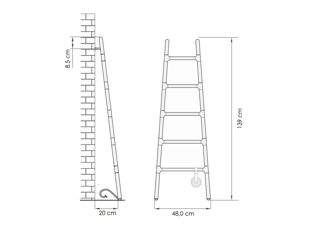 Настенный алюминиевый вертикальный полотенцесушитель Tubes ARCH-00083091 - Вид №15