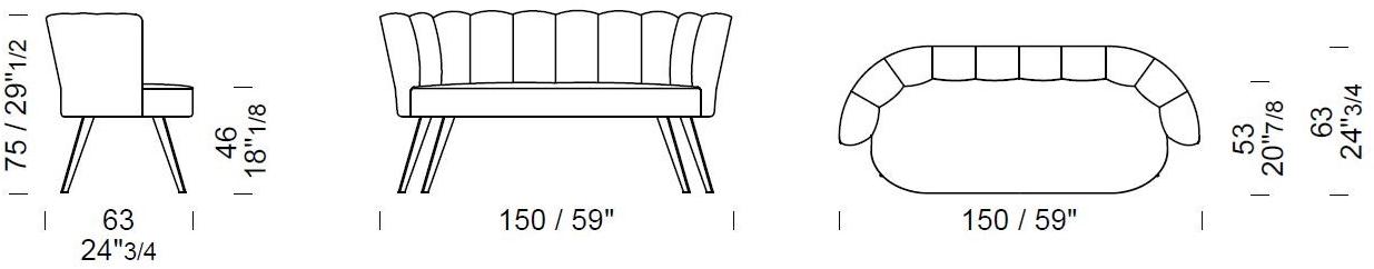 Borzalino Диван из ткани Diva sun-id-1349361 - Вид №5