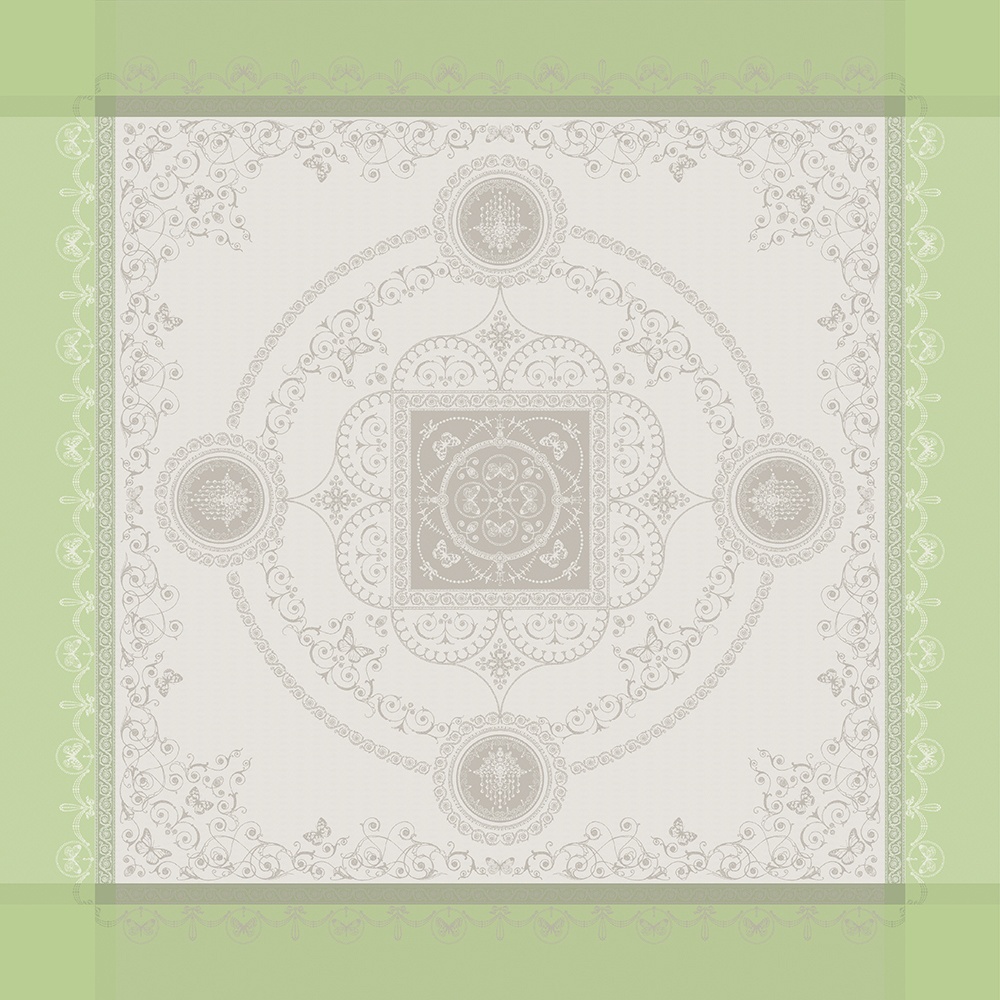 10611519 Garnier-Thiebaut Набор из 4 салфеток 54х54см "Евгения" (миндаль) Ткань 