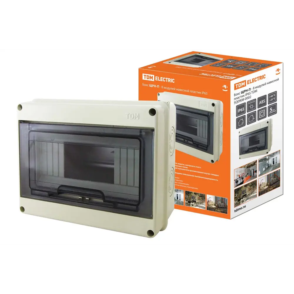 Распределительный щит TDM Electric ЩРН-П-8 на 8 модулей IP65 89428264 STLM-1564018