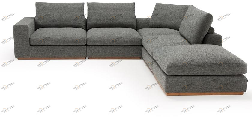 AMURA Угловой диван в ткани Murray 071+073+073+053+005