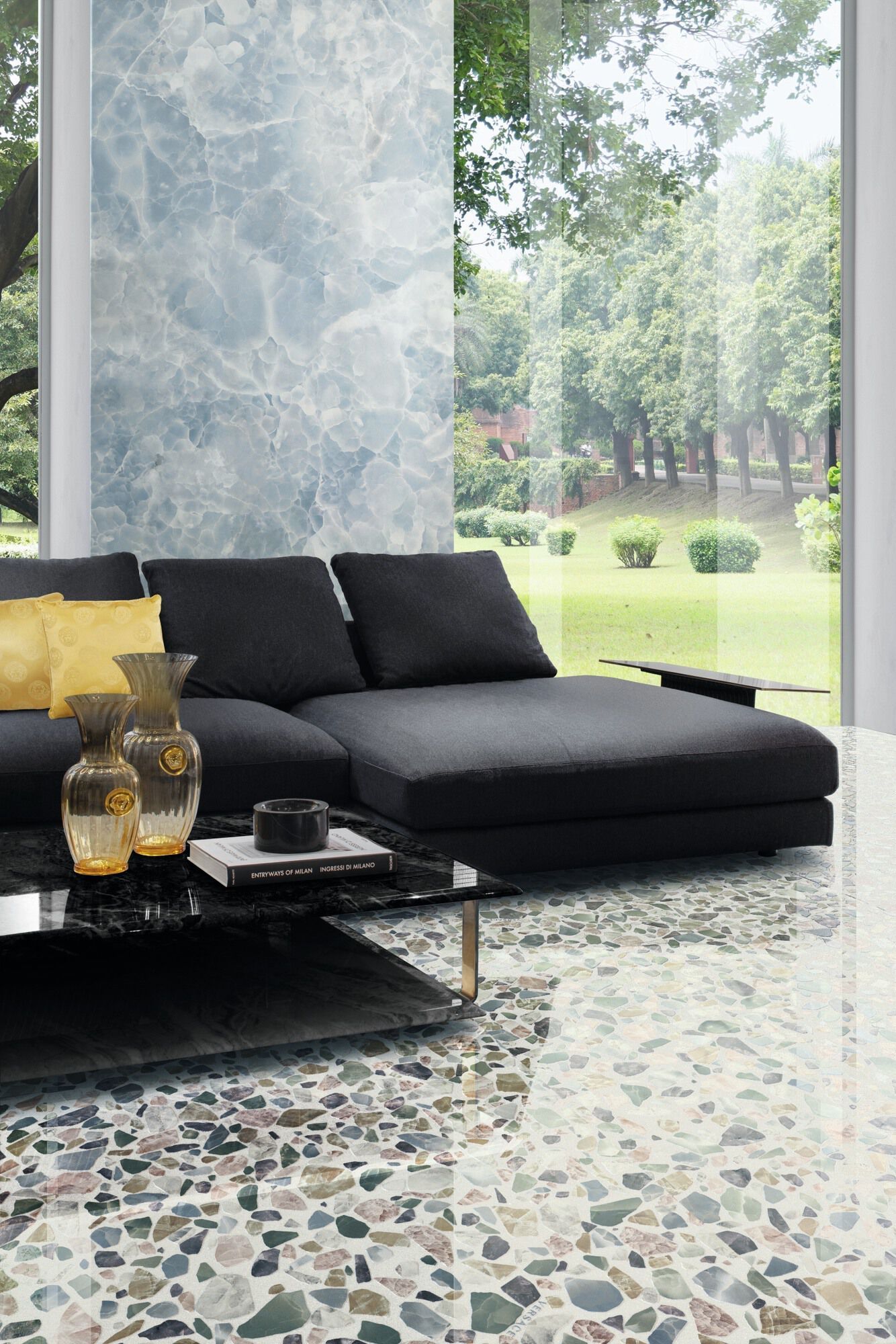 Пол / керамогранит с эффектом Венецианского терраццо Versace Ceramics Gemstone ARCH-00031269 - Вид №1