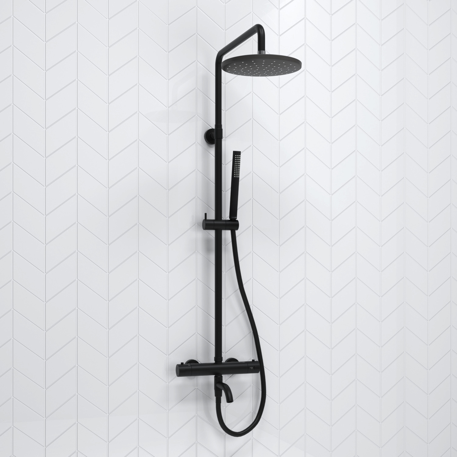 A288.077.217.BM Thermo Душевой комплект с термостатическим смесителем WasserKRAFT 