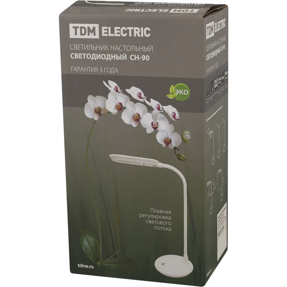 Настольная лампа СН-90 5 Вт, диммер, цвет чёрный TDM ELECTRIC STLM-2134388 - Вид №3