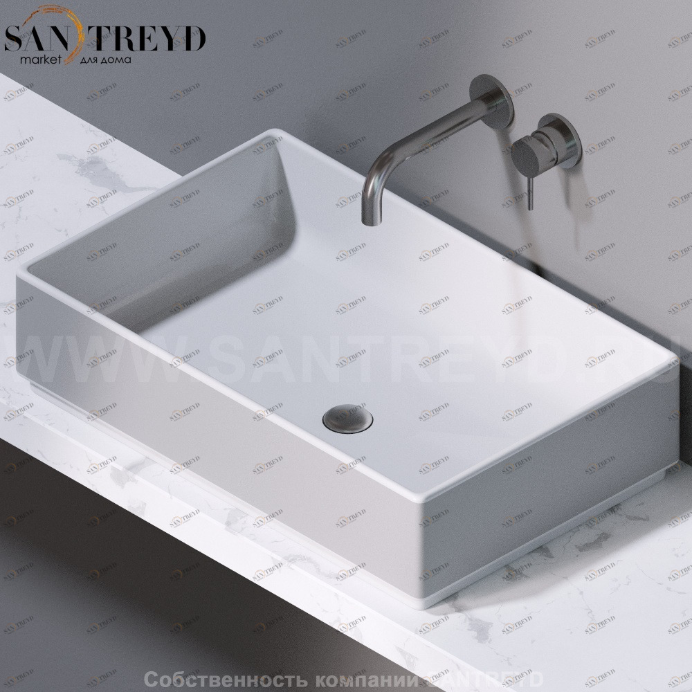 L620217 Накладная раковина на столешницу  прямоугольная A. e T. Italia Fly AeT ITALIA