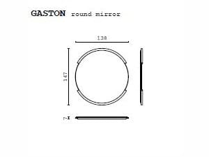Настенное зеркало с кожаной рамкой CPRN HOMOOD Shapes ARCH-00135456 - Вид №2